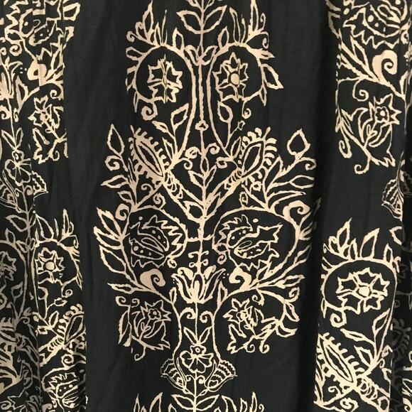 Lucky Brand Blouse  Top 1X One X Womens Boho Peasant Style Three Quarter Sleeve - Picture 4 of 10